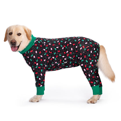 Medium and large dog pet clothing thin design belly protection weaning and sterilization suit
