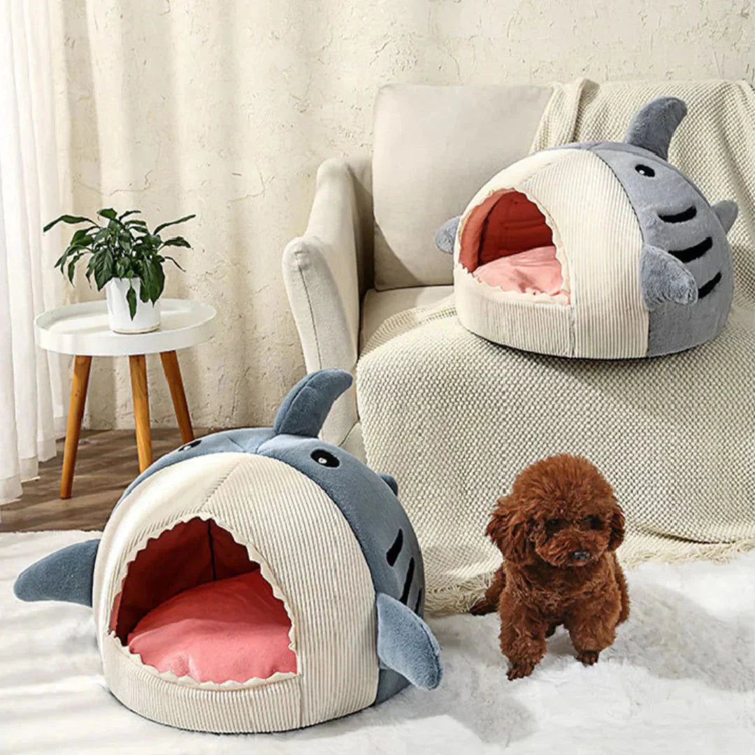 Plush Shark Pet Bed