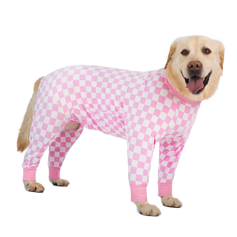Medium and large dog pet clothing thin design belly protection weaning and sterilization suit