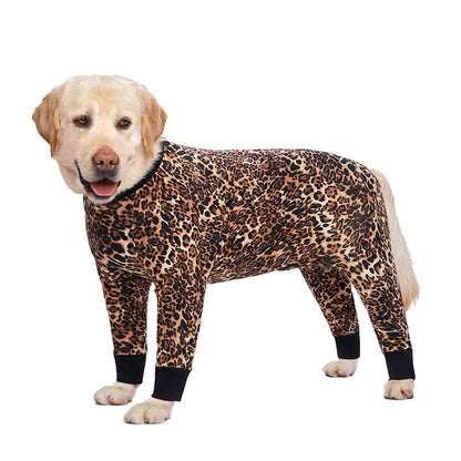 Medium and large dog pet clothing thin design belly protection weaning and sterilization suit
