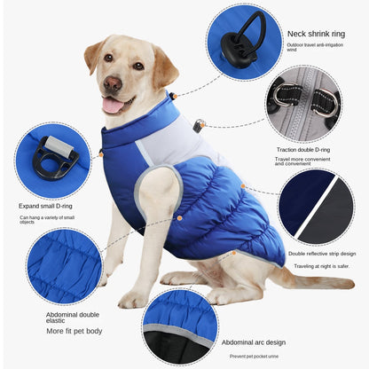 Winter Pet Cotton Coat Thick Warm Dog Clothing Comfortable Reflective Pet Clothing Wholesale Manufacturer