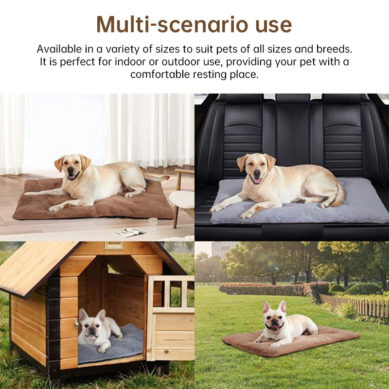 Energy-Free Pet Warmer Pad - Thick Thermal Mat for Dog Houses & Cat Beds, Lavable Non-Slip Heating Mat for All Seasons Use